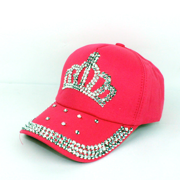 Wholesale Cotton Crown Hot Diamond Baseball Cap